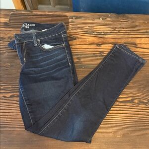 American Eagle Outfitters Women's Deep Indigo Skinny Jeans